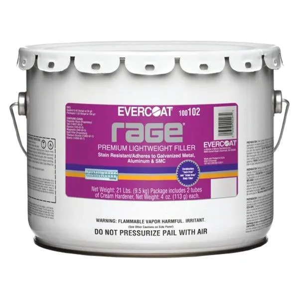 Evercoat 102 Rage Premium Lightweight Body Filler, 3-Gallon  Pail Mechanical
