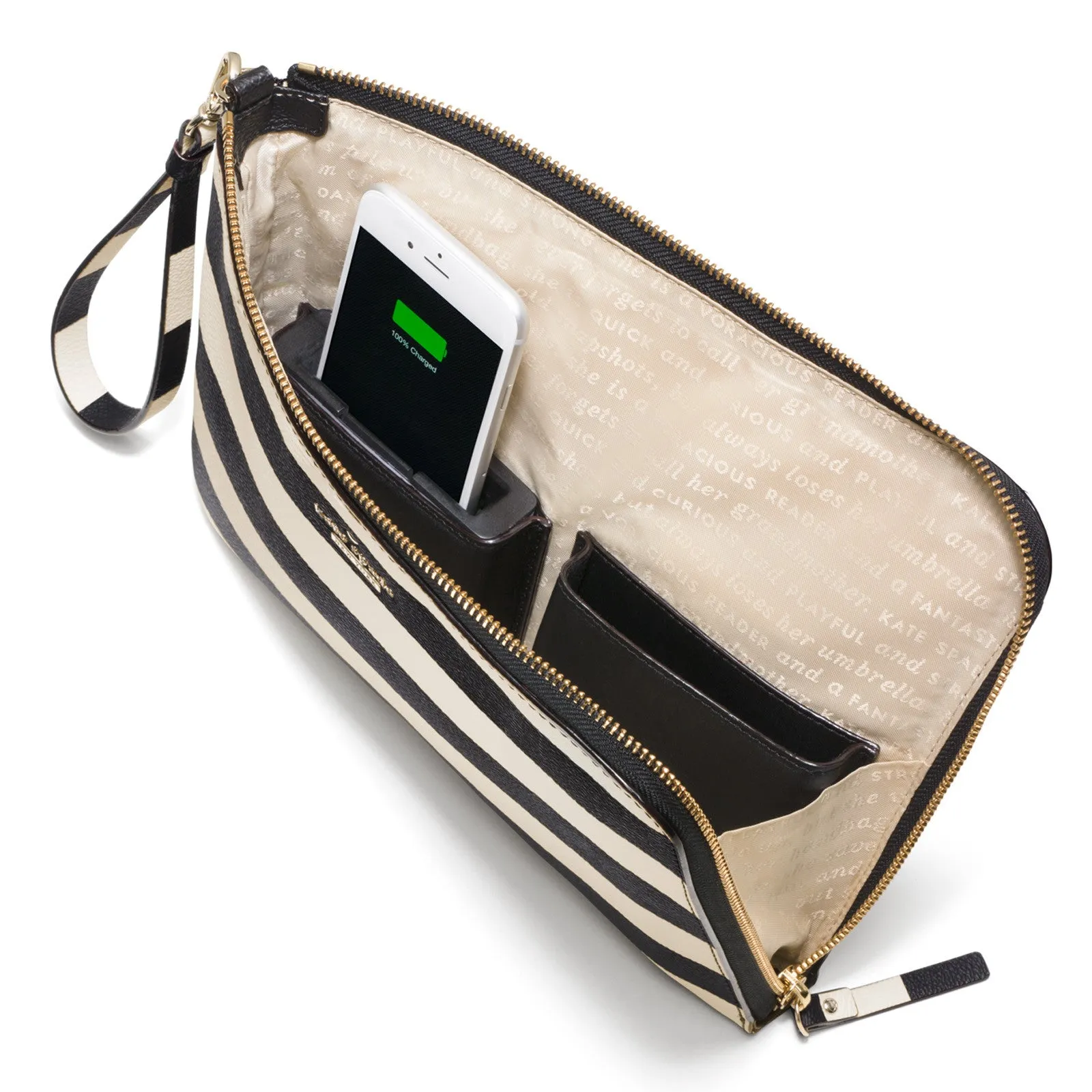 Everpurse Kate Spade Quentin Julia Striped Wristlet
