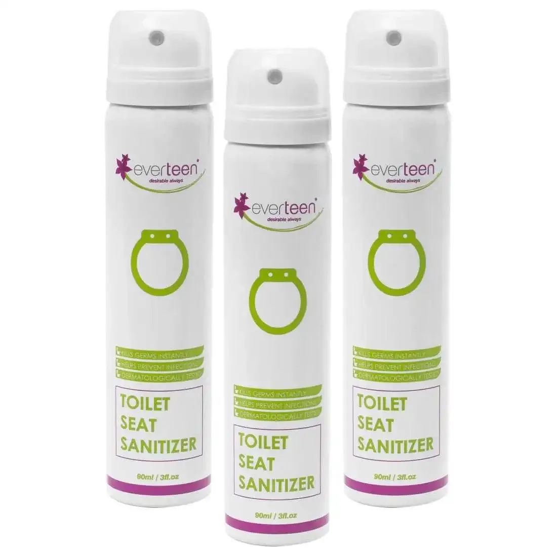 everteen Instant Toilet Seat Sanitizer Spray For Women - 90ml