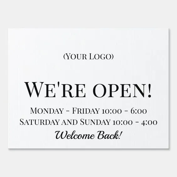 FastPrint Business Information Signs | Directional Signs