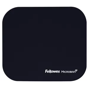 Fellowes Mousepad with Microban Antibacterial Protection - Black