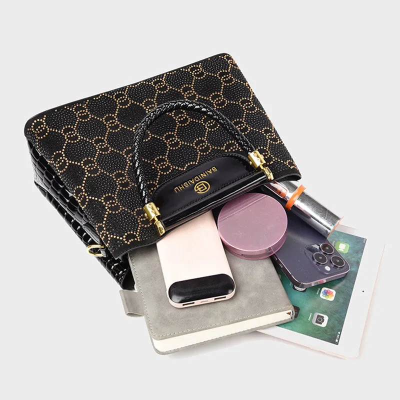 ⚡Flash Sale - 49% discount🔥 Luxuriöse 3-compartment handbag for women with shoulder strap