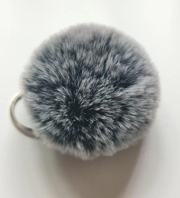 Fluffy Charming Women's Pompom Chain Keyholder