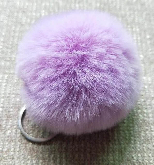 Fluffy Charming Women's Pompom Chain Keyholder