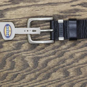 Fossil Men's  'Jay' Leather Belt Black 42