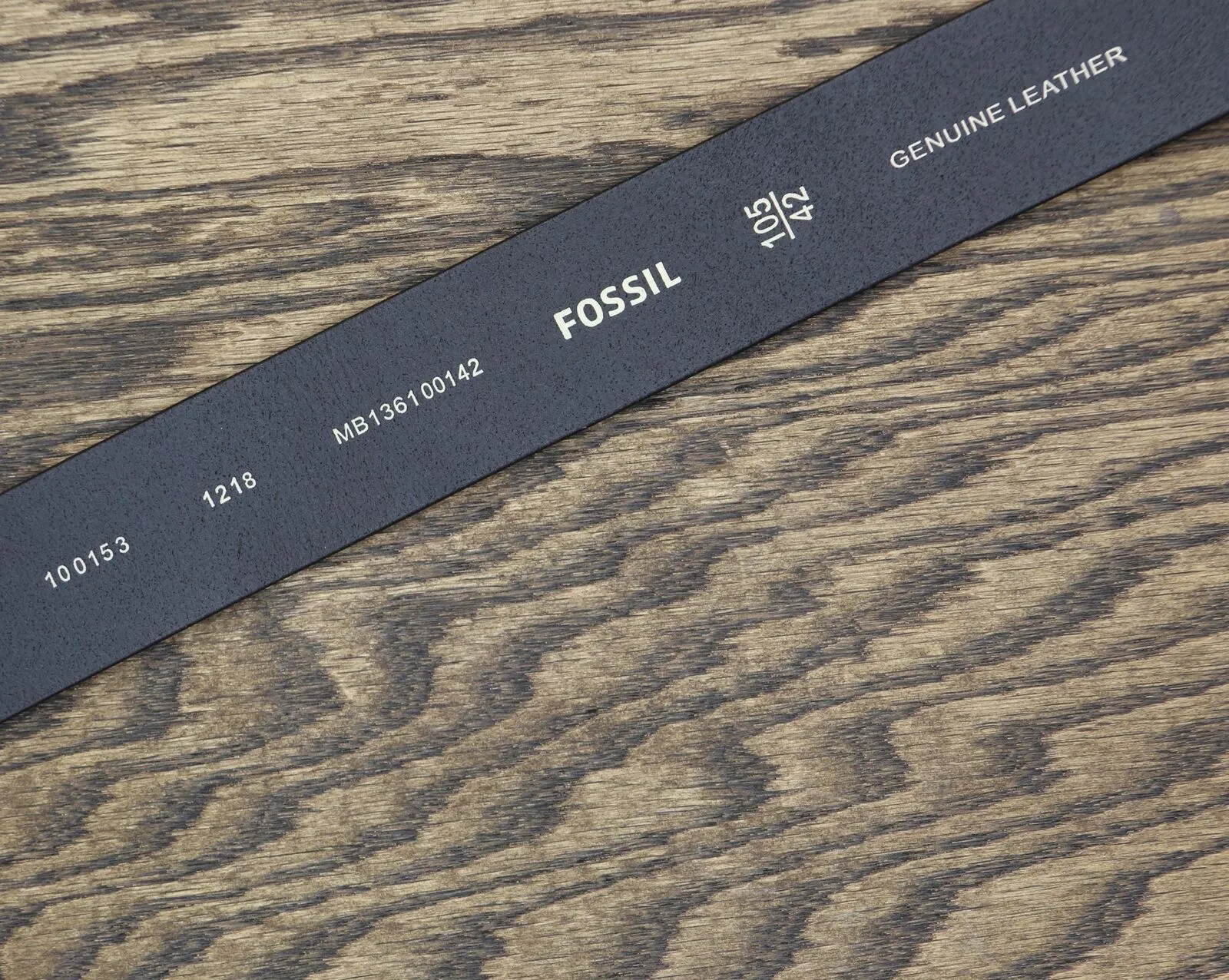 Fossil Men's  'Jay' Leather Belt Black 42