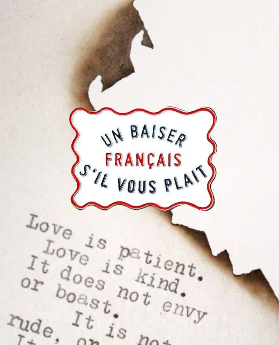 French Red Heart Keychain