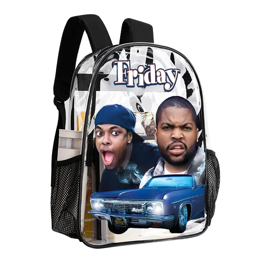 Friday Transparent Backpack 17 Inch