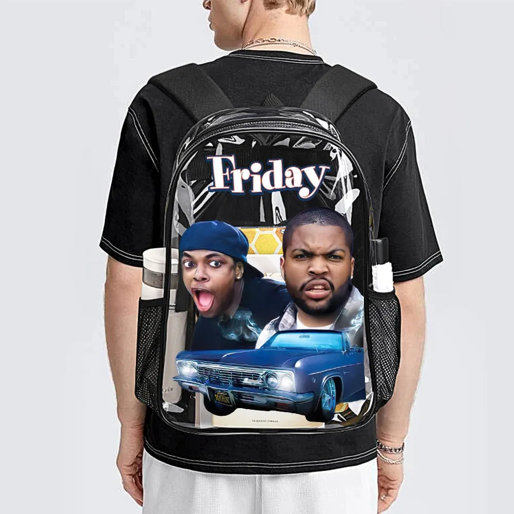 Friday Transparent Backpack 17 Inch