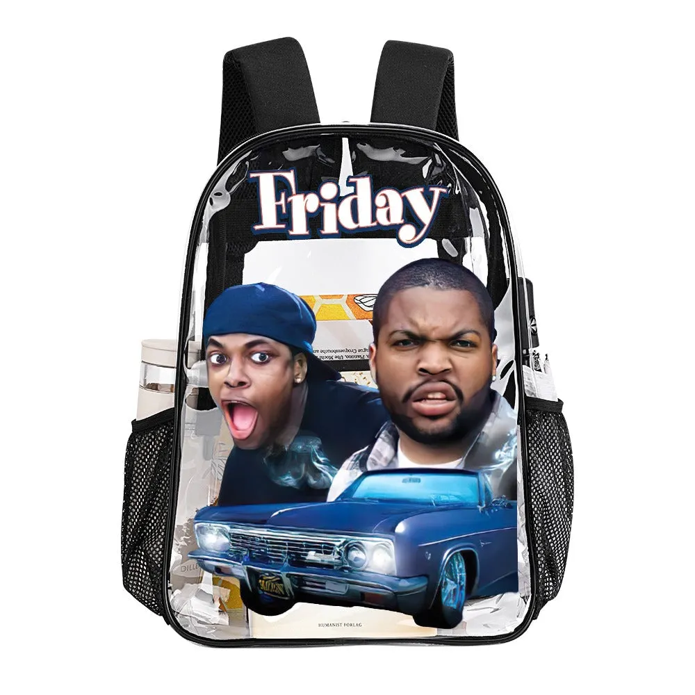 Friday Transparent Backpack 17 Inch