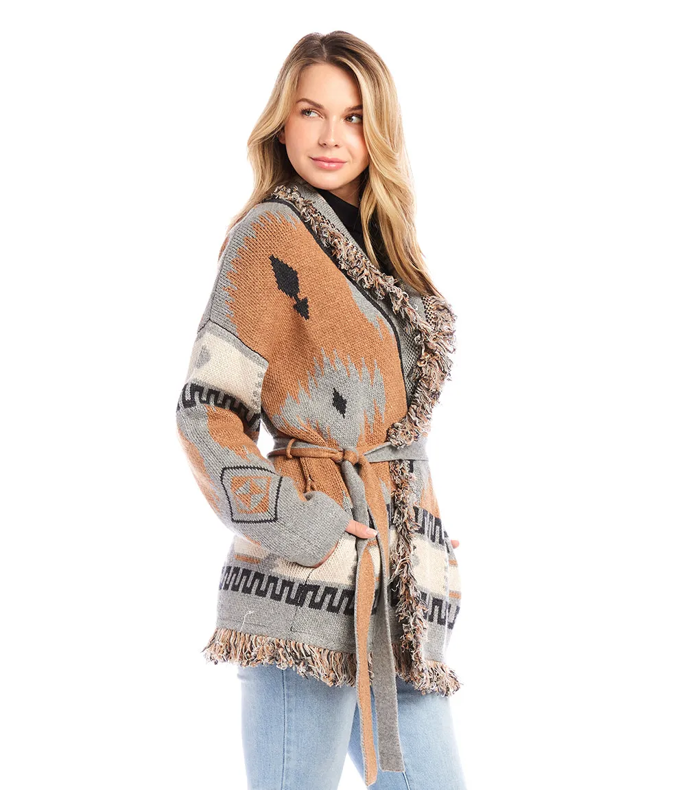 Fringe Cardigan Sweater