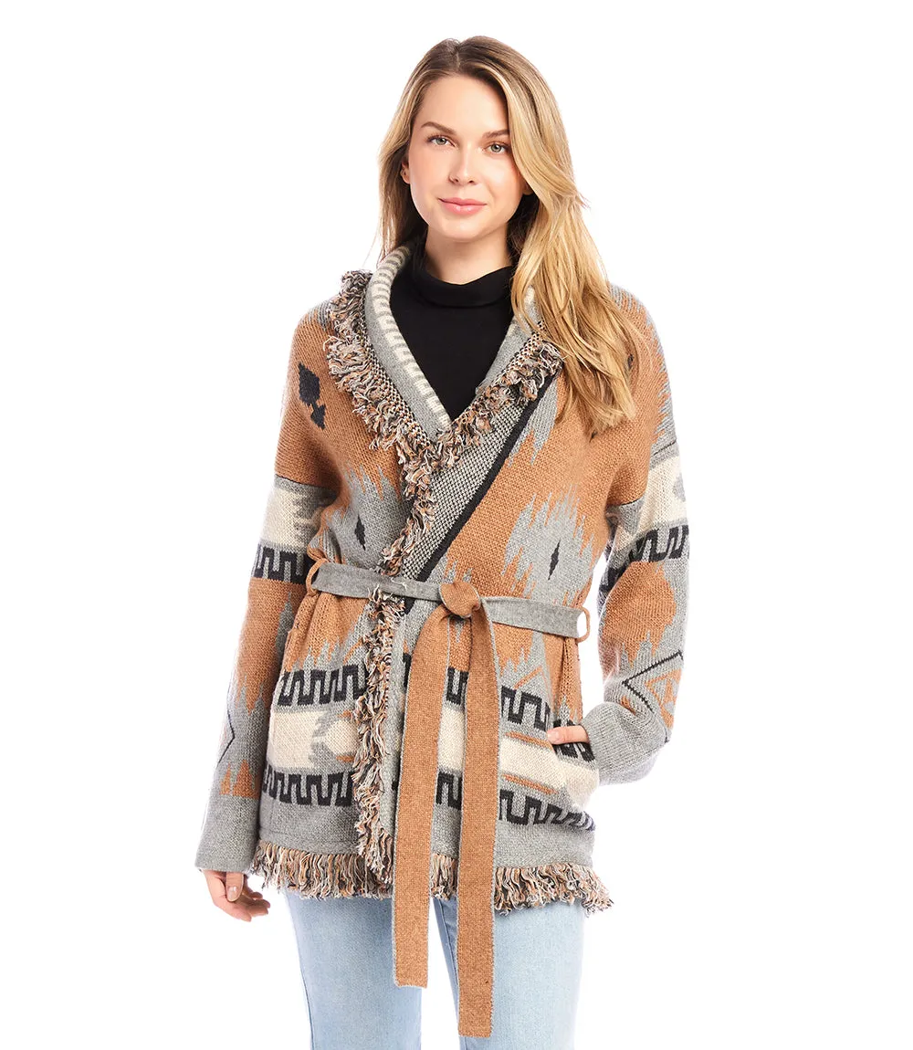 Fringe Cardigan Sweater