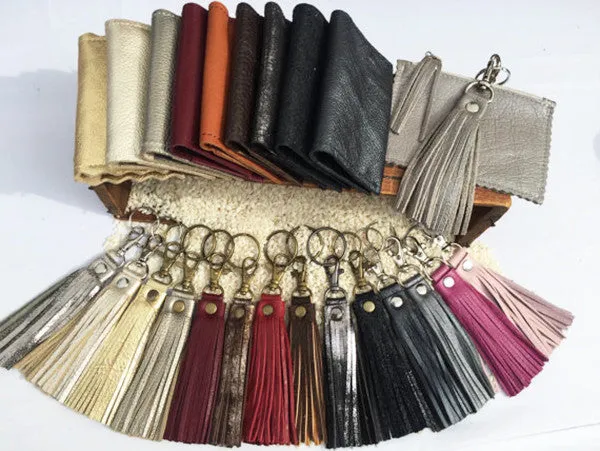 Fringe Tassel Key Chain Brandy Sparkle
