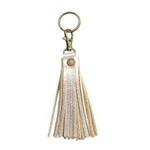 Fringe Tassel Key Chain Champagne