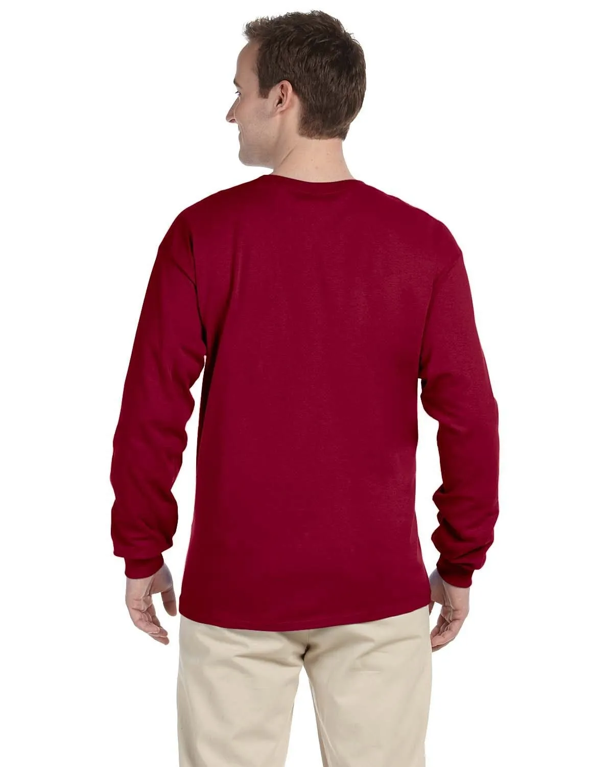 Fruit of the Loom Lightweight Long Sleeve T-Shirt | Cardinal
