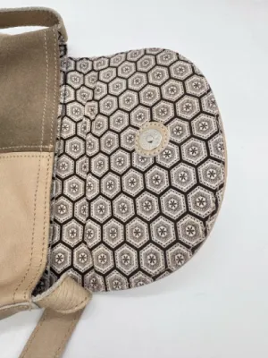 FSP Collection beige and brown Handbag