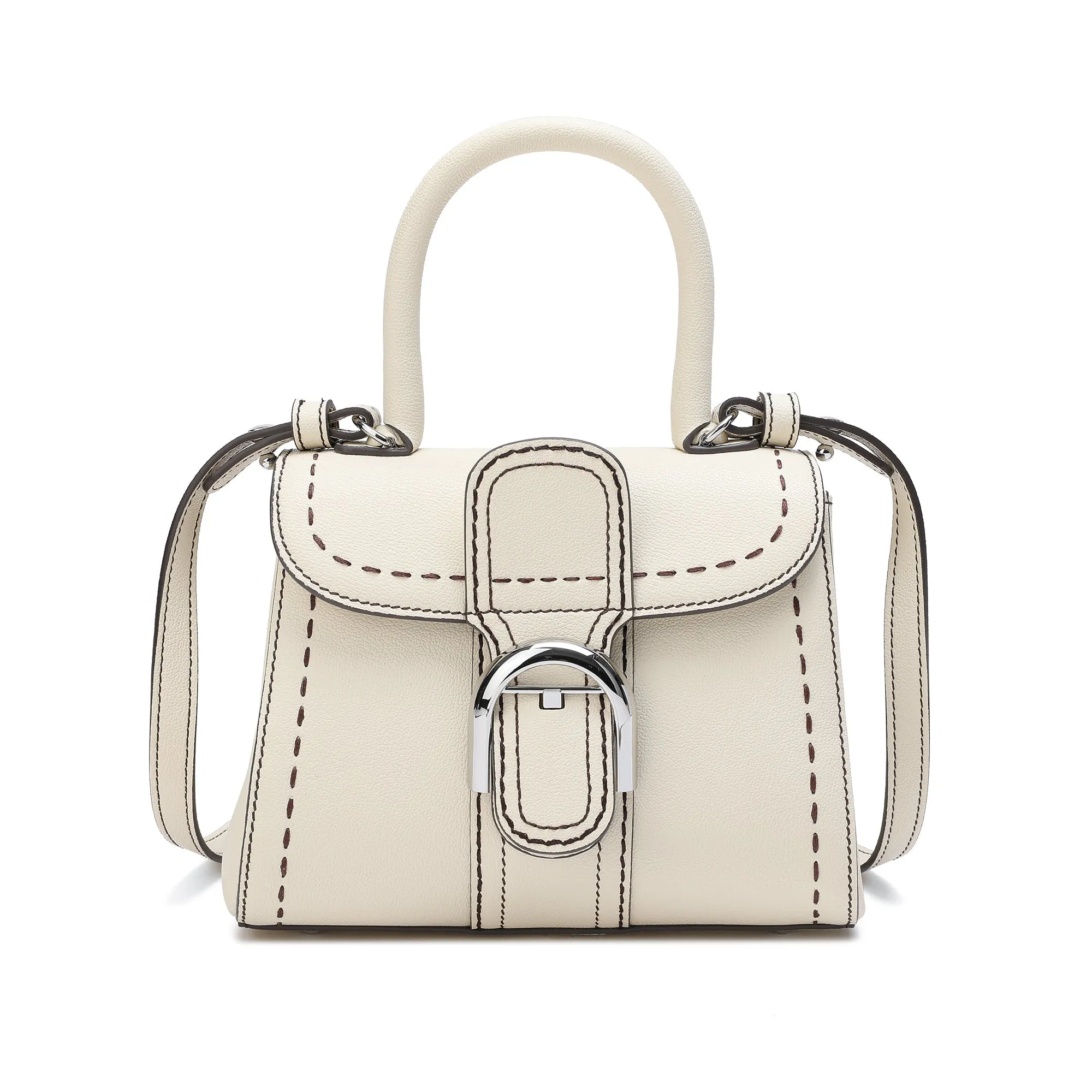 Full-Grain Leather Satchel/Shoulder Bag