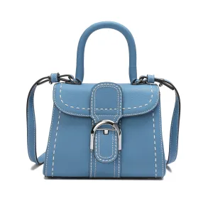 Full-Grain Leather Satchel/Shoulder Bag