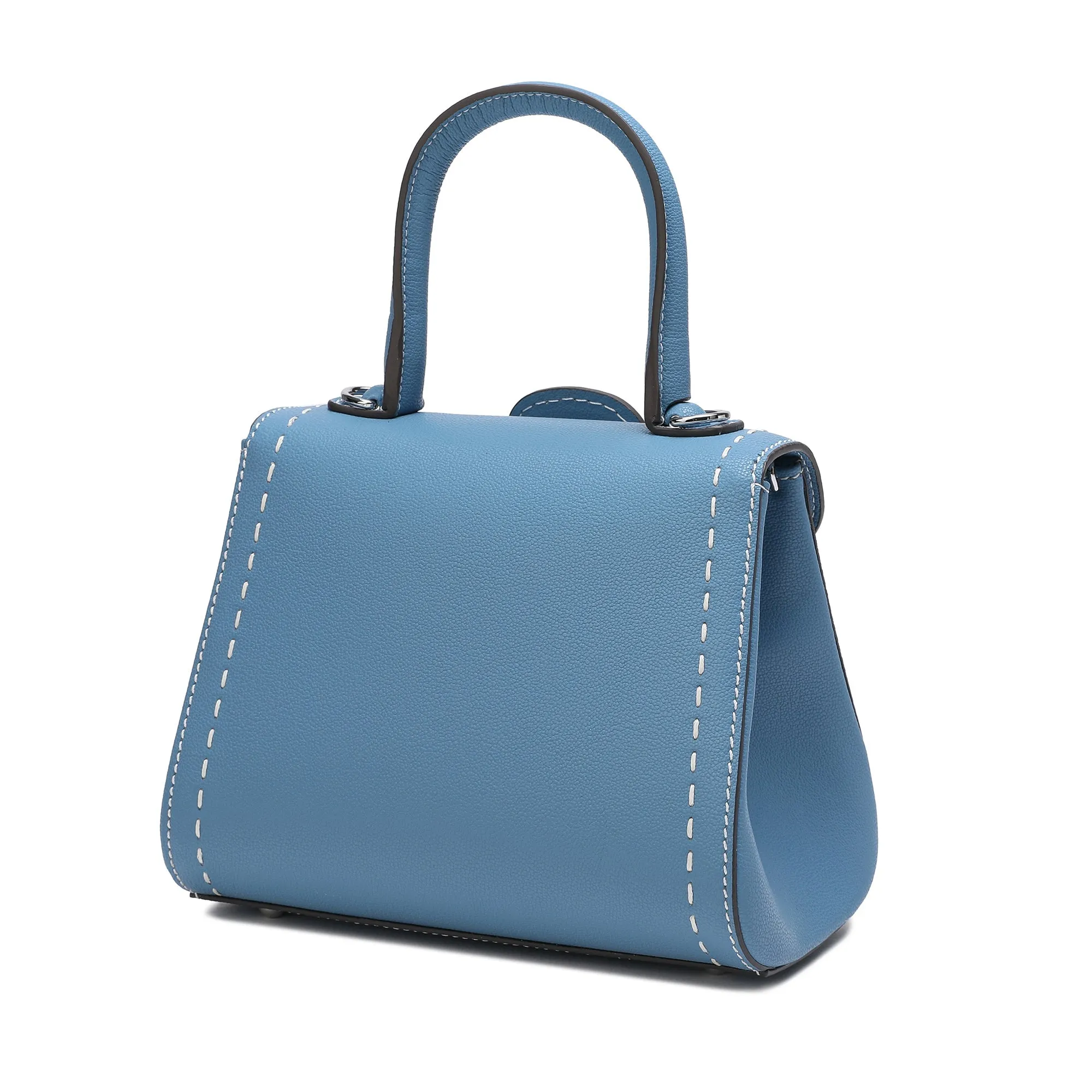 Full-Grain Leather Satchel/Shoulder Bag
