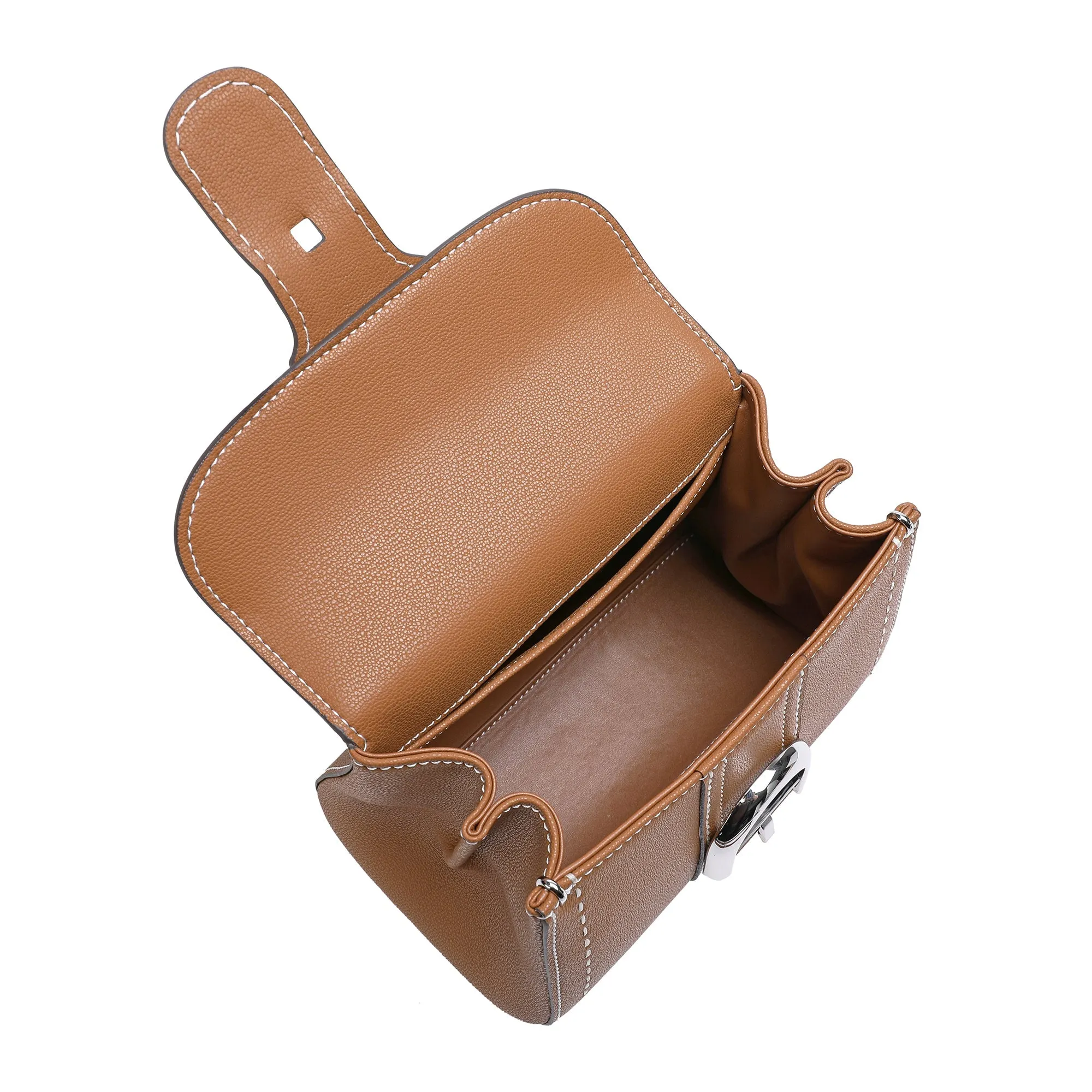 Full-Grain Leather Satchel/Shoulder Bag