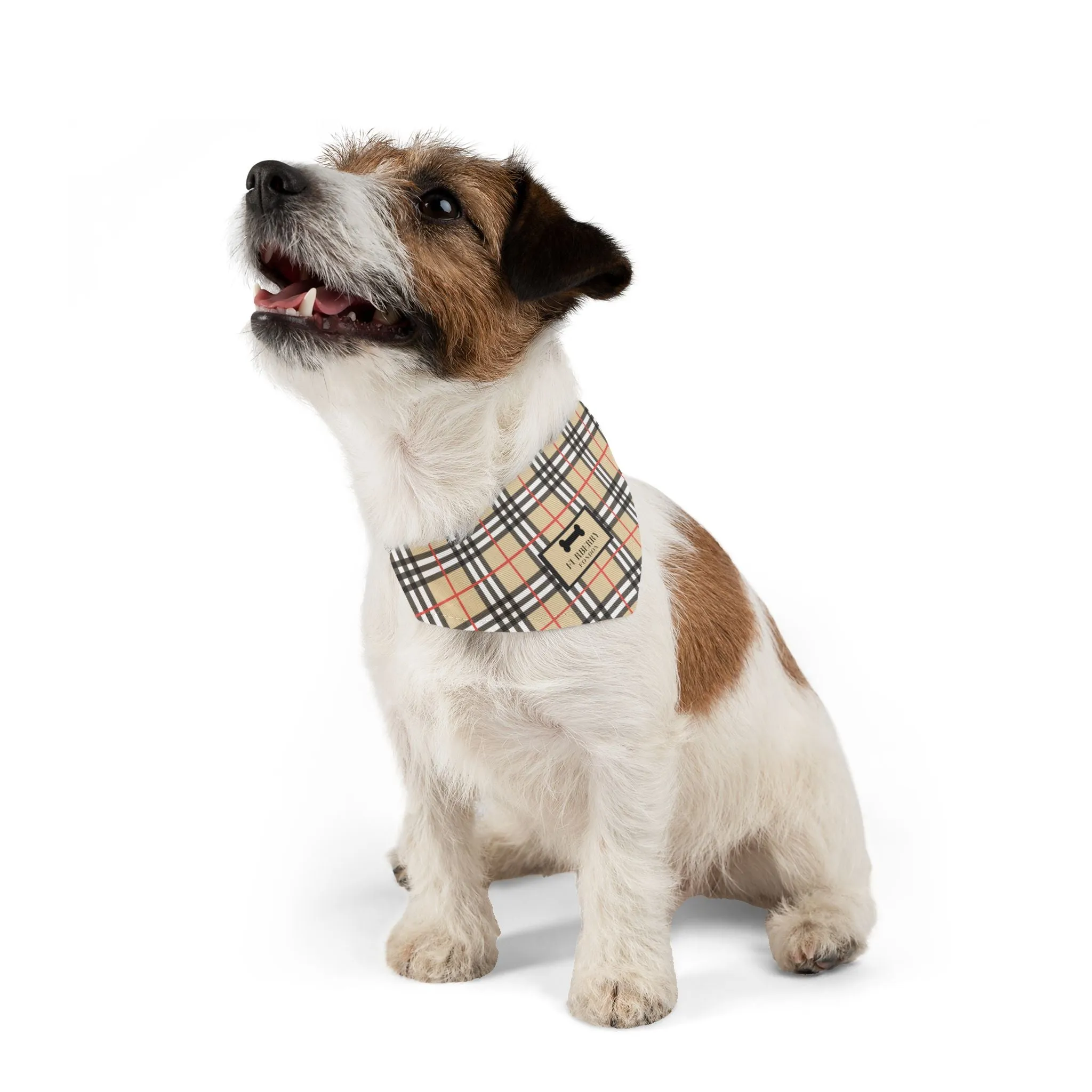 Furberry Faux-Designer Pet Bandana Collar