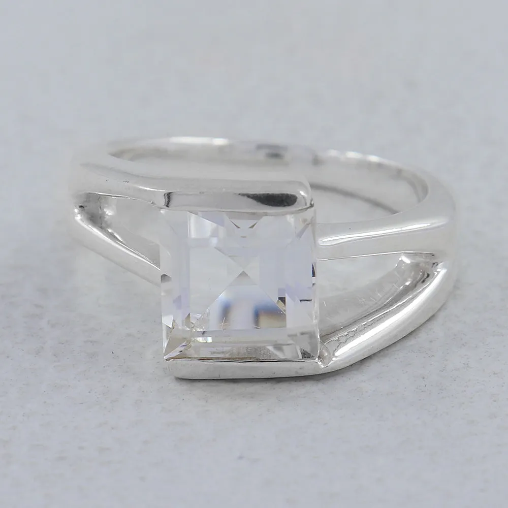 Garnet Gemstone Designer Sterling Silver Ring