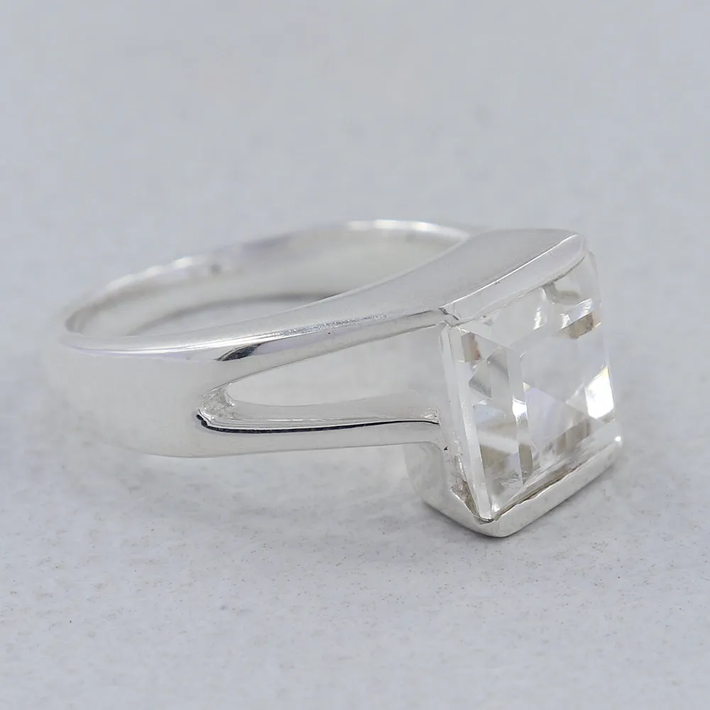 Garnet Gemstone Designer Sterling Silver Ring