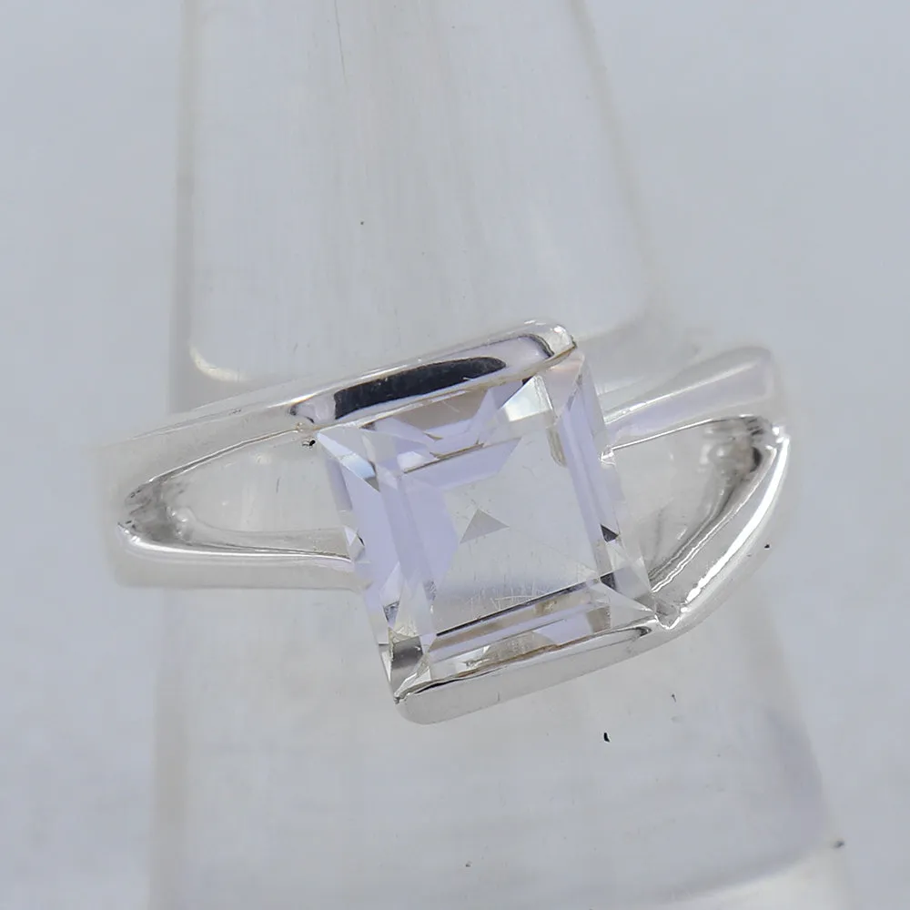 Garnet Gemstone Designer Sterling Silver Ring