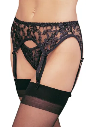 Garterbelt with Thong Black
