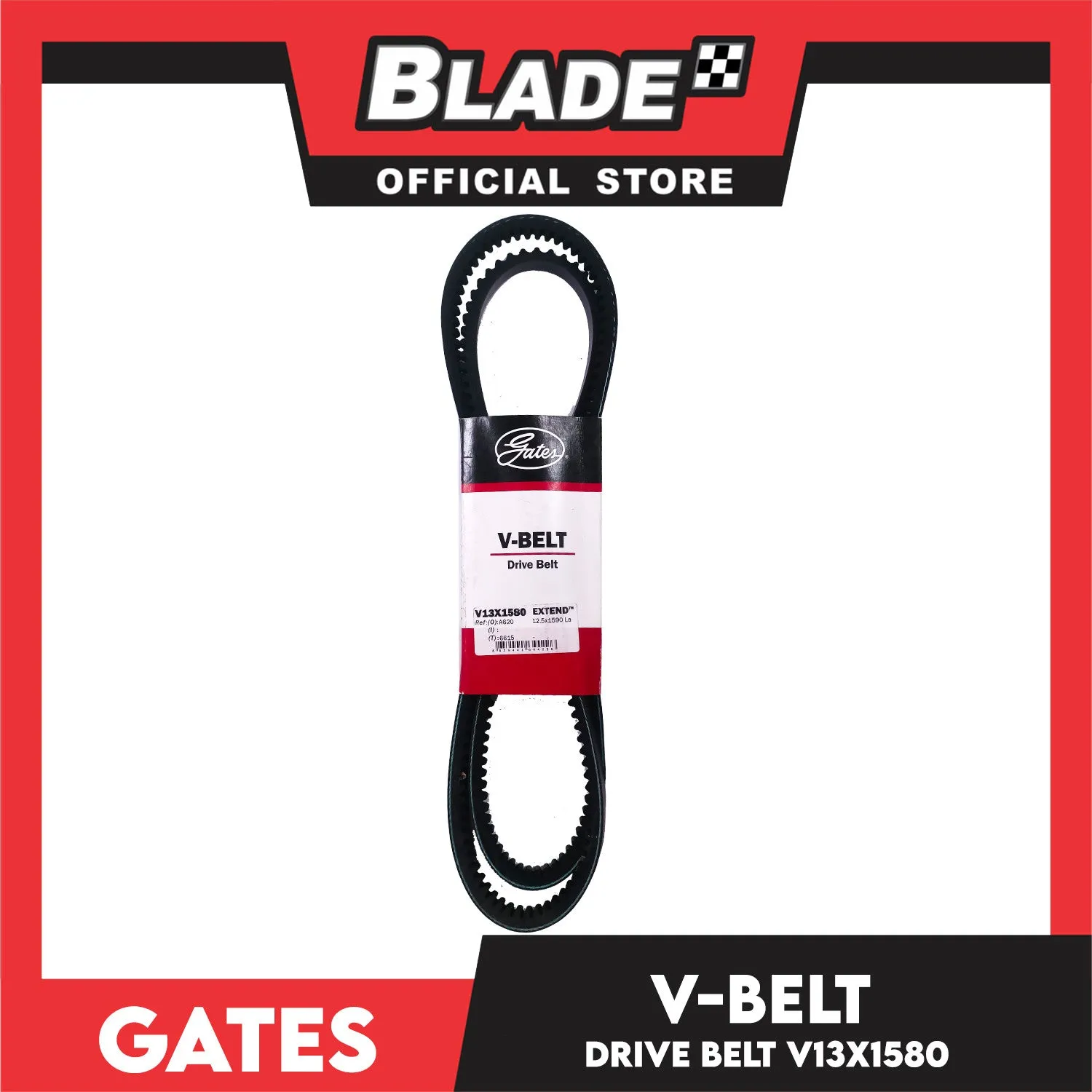 Gates Automotive Drive V-Belt Fan Belt Extend V13X1580 For Isuzu