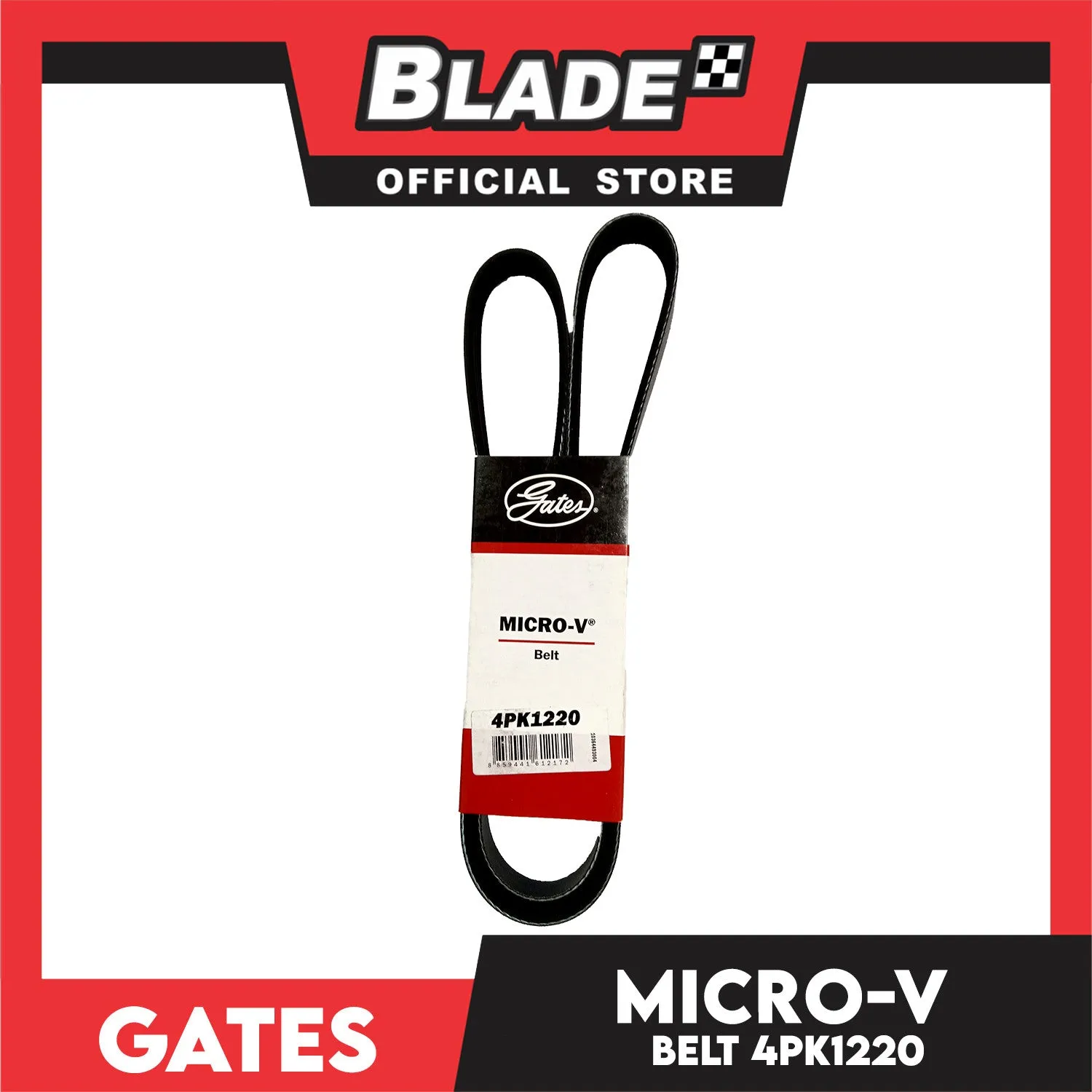 Gates Automotive Micro-V Fan Belt 4PK1220 For Toyota