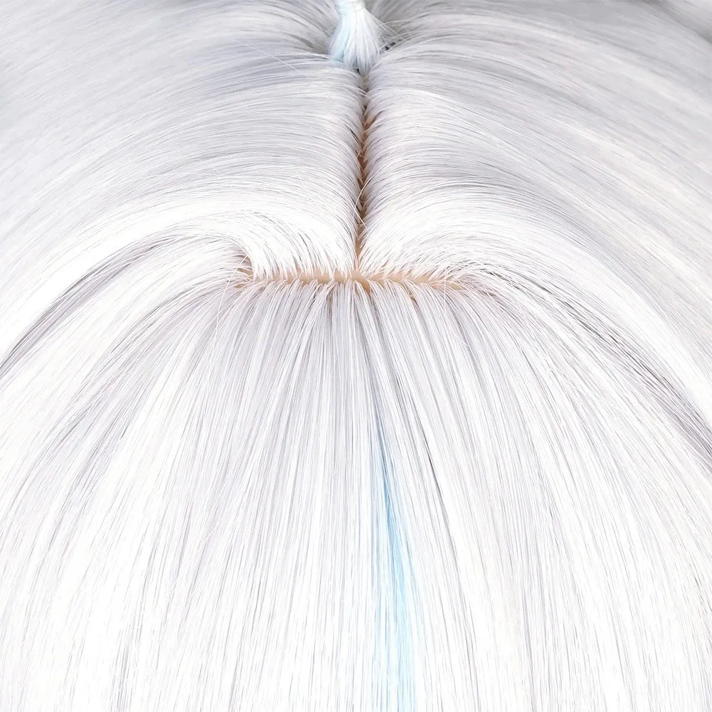 Genshin Impact Focalors Cosplay Wig Heat Resistant Synthetic Hair Carnival Halloween Party Props