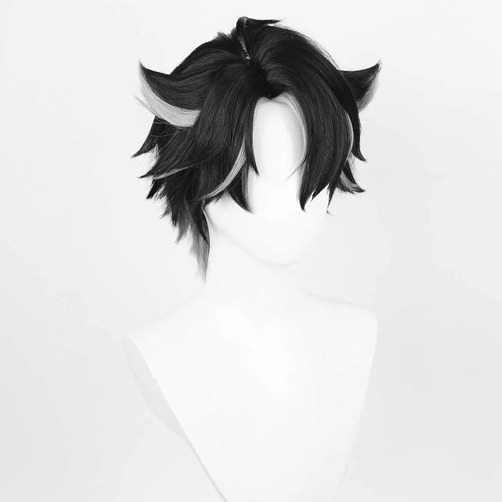 Genshin Impact Wriothesley Game Character Cosplay Wig Heat Resistant Synthetic Hair Props
