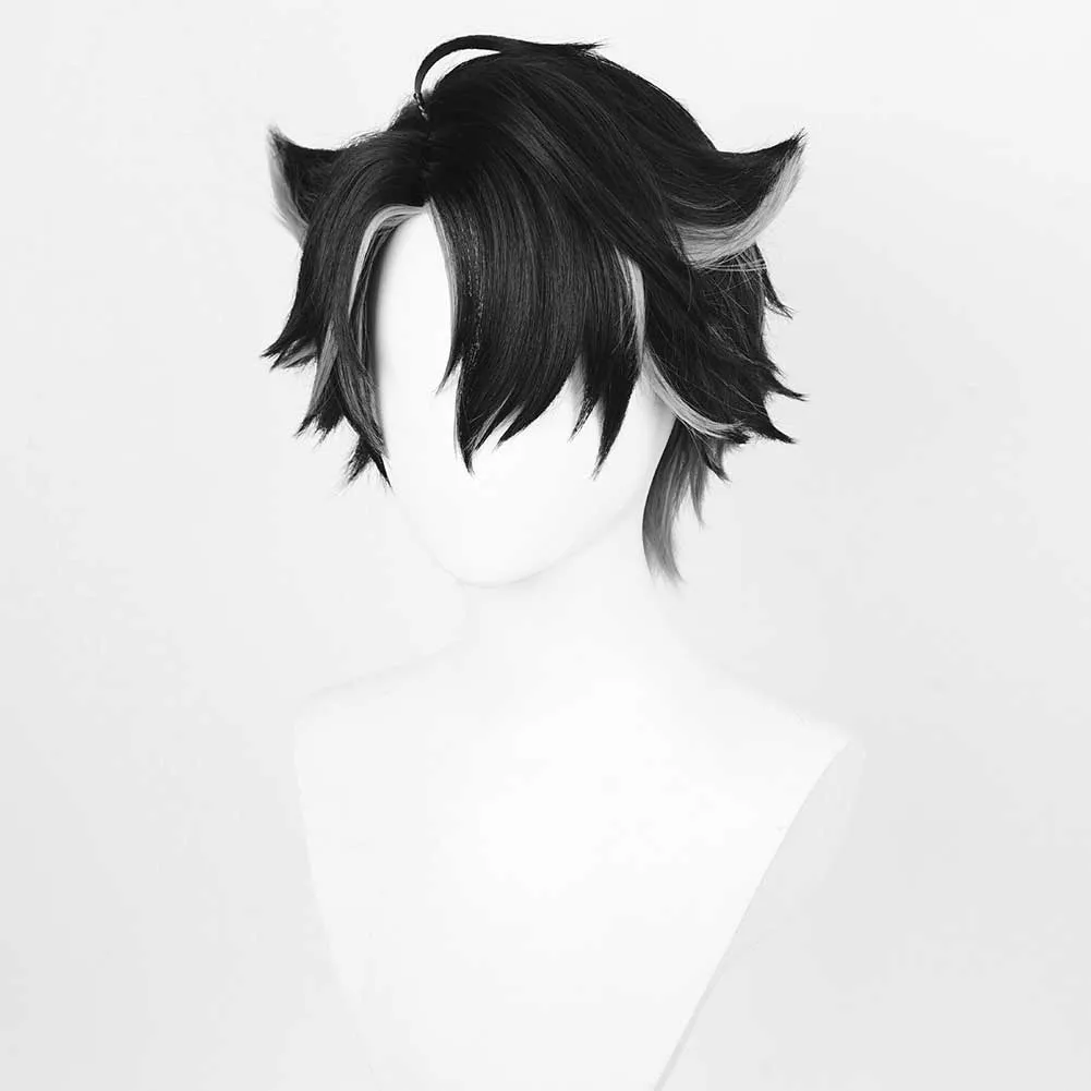 Genshin Impact Wriothesley Game Character Cosplay Wig Heat Resistant Synthetic Hair Props