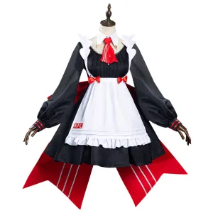 Genshin Impact x KFC Noelle Halloween Carnival Suit Cosplay Costume Maid Dress