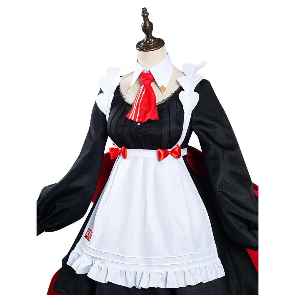 Genshin Impact x KFC Noelle Halloween Carnival Suit Cosplay Costume Maid Dress