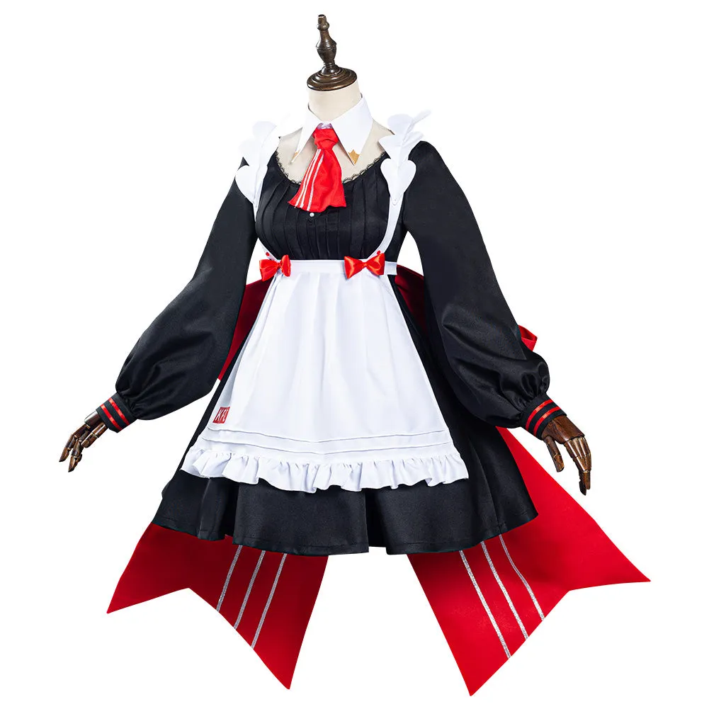 Genshin Impact x KFC Noelle Halloween Carnival Suit Cosplay Costume Maid Dress
