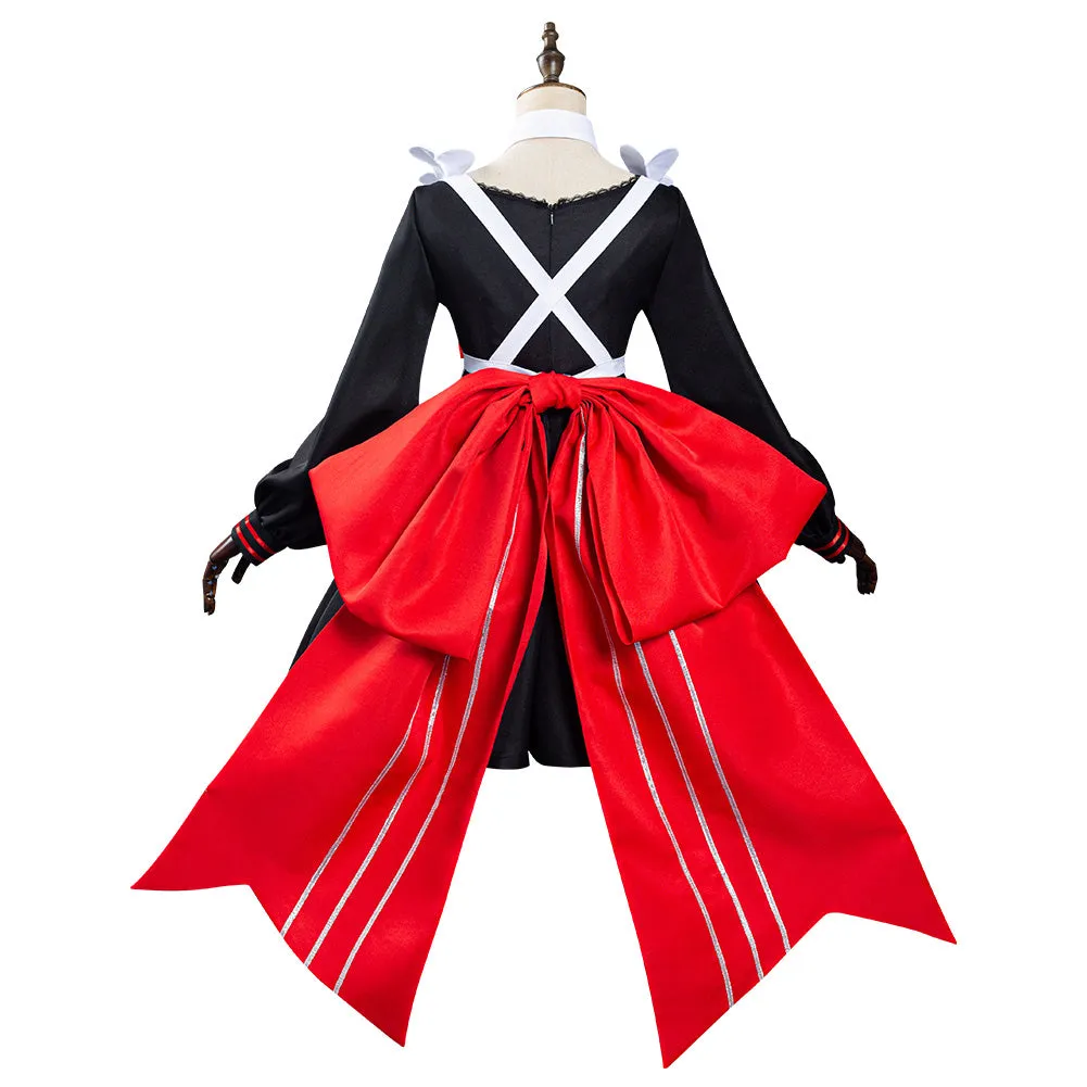 Genshin Impact x KFC Noelle Halloween Carnival Suit Cosplay Costume Maid Dress