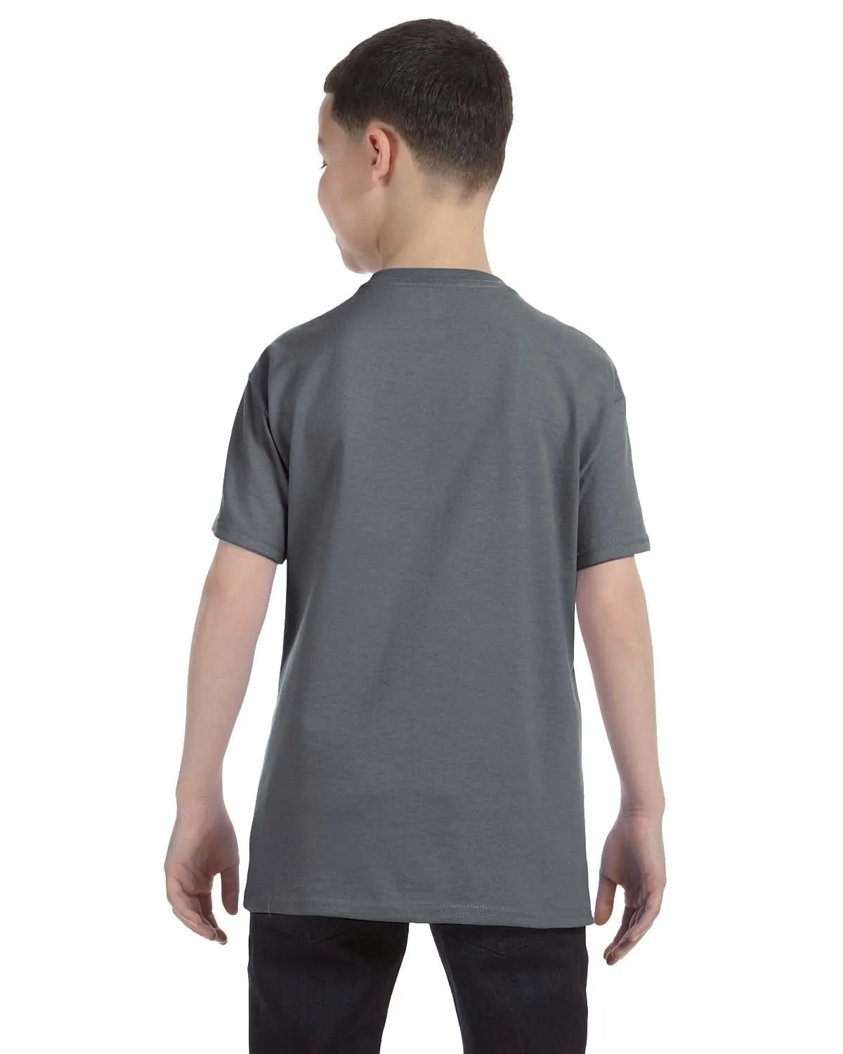 Gildan Youth Lightweight 100% Cotton T-Shirt | Charcoal