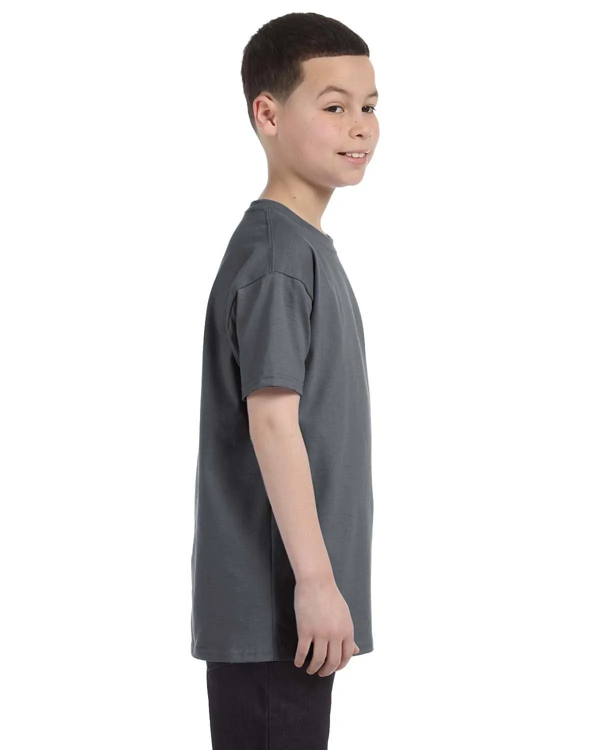 Gildan Youth Lightweight 100% Cotton T-Shirt | Charcoal