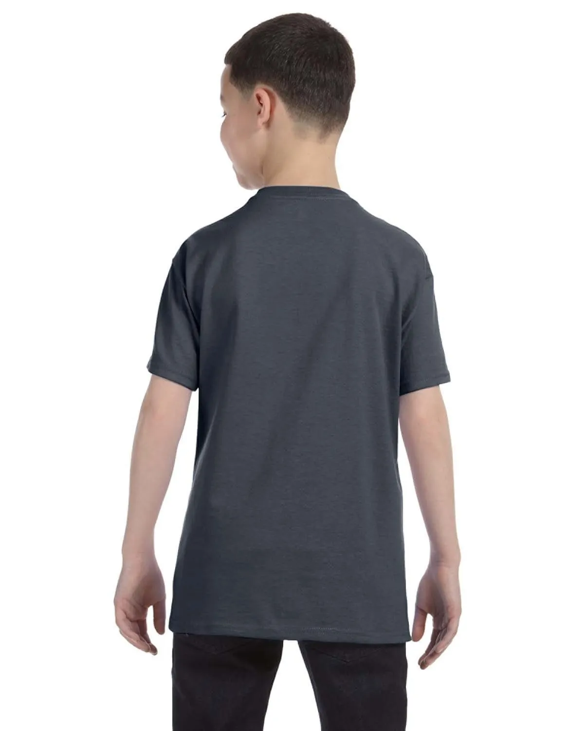 Gildan Youth Lightweight 100% Cotton T-Shirt | Dark Heather