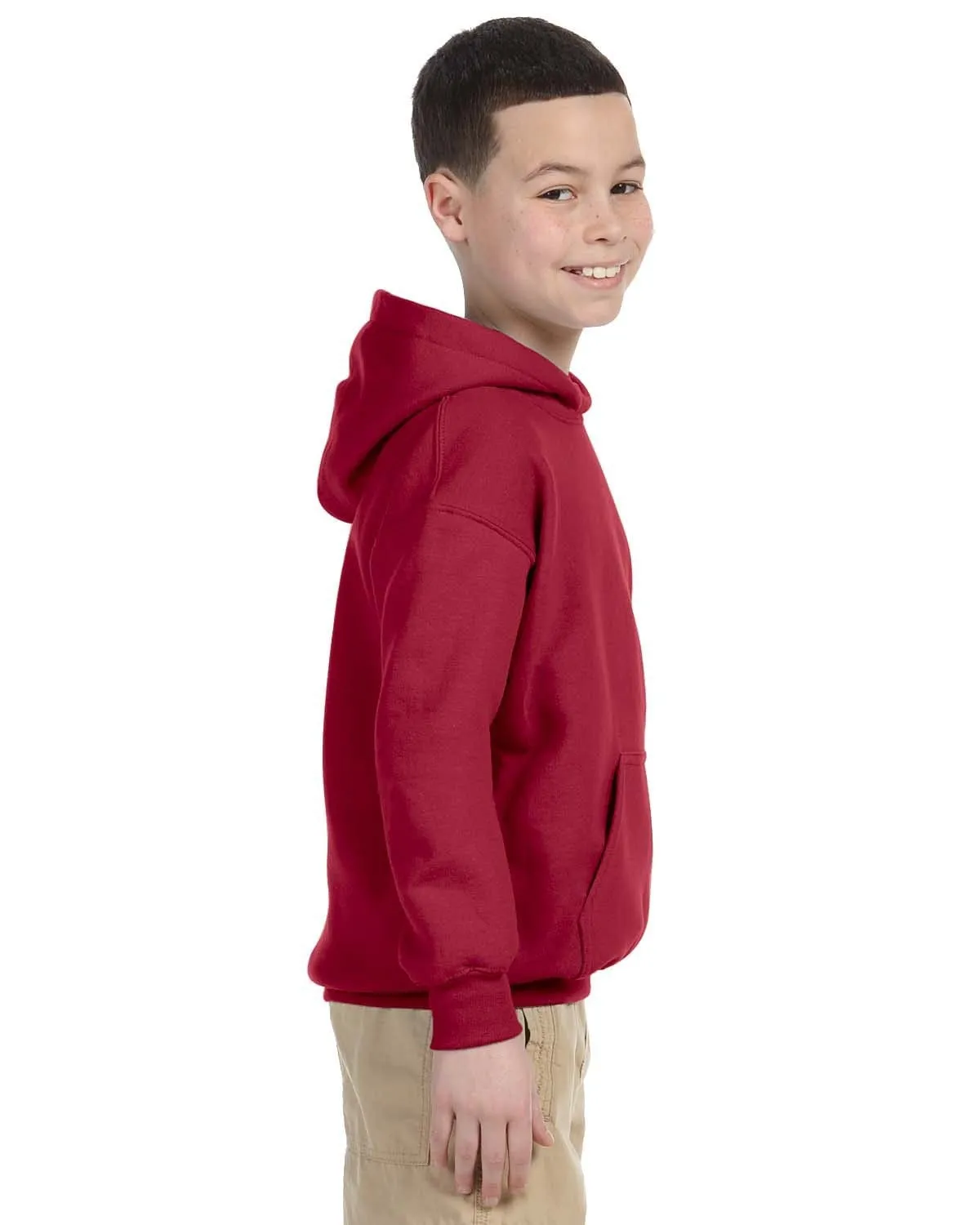 Gildan Youth Lightweight 50/50 Hoodie | Cardinal Red
