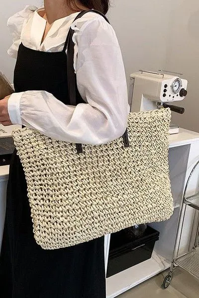 Giselle Straw Tote Bag