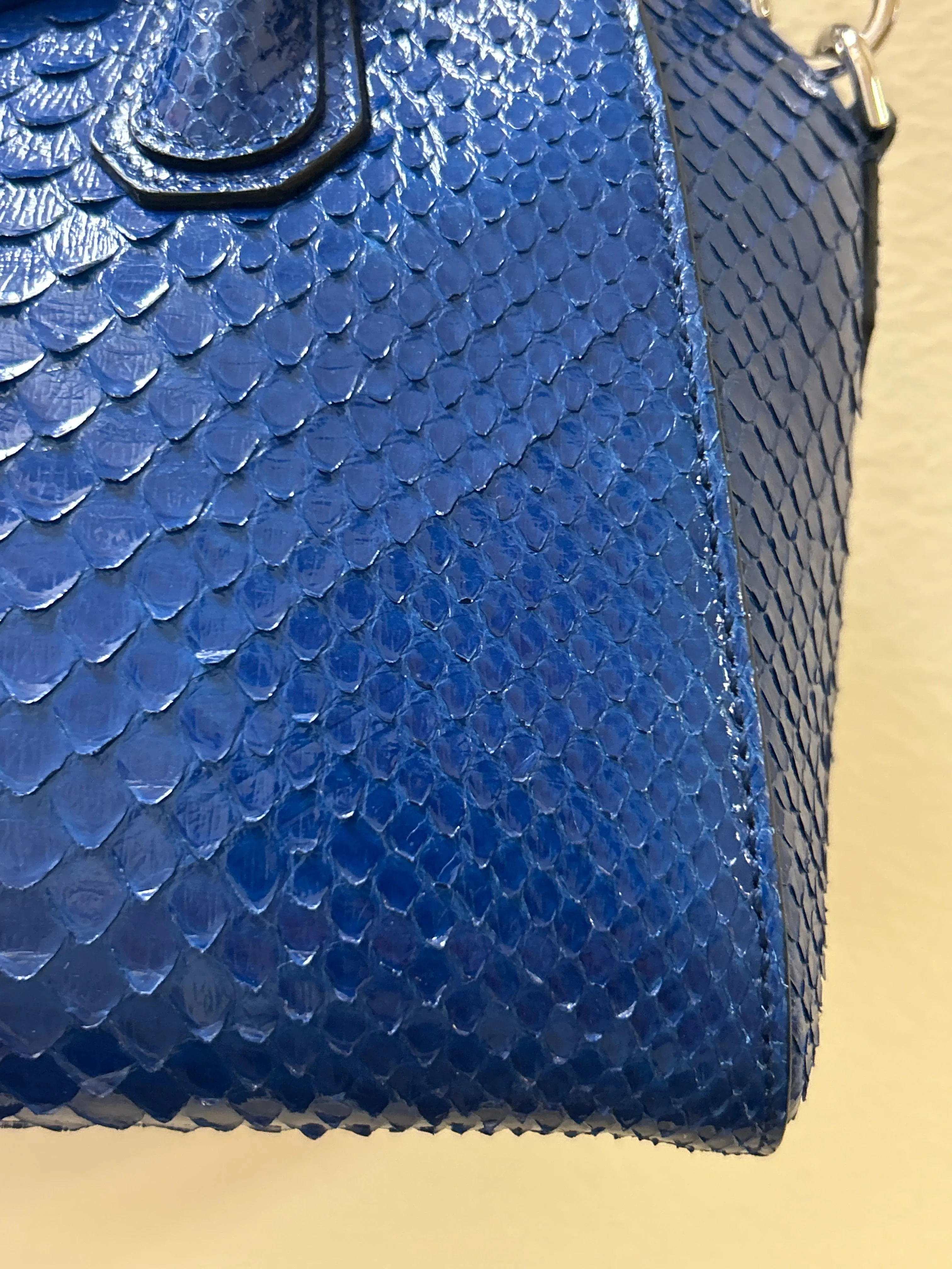 Givenchy Bag, Blue Python Antigona Mini Satchel Bag