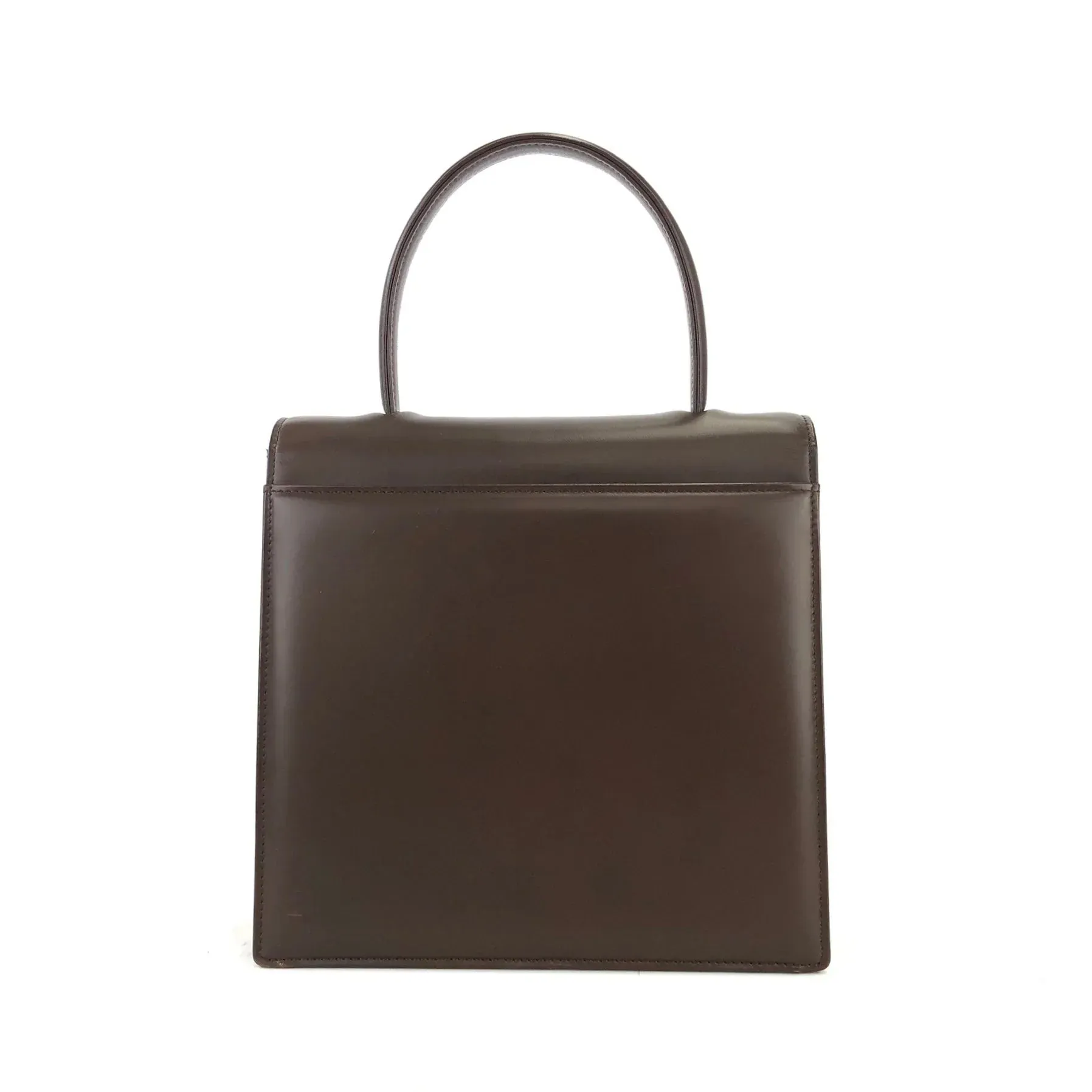 GIVENCHY Logo Handbag Shoulder bag Brown Vintage Old f6u5eu