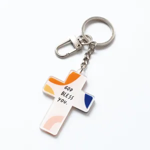 God Bless You & Loves You {Acrylic Keychain}