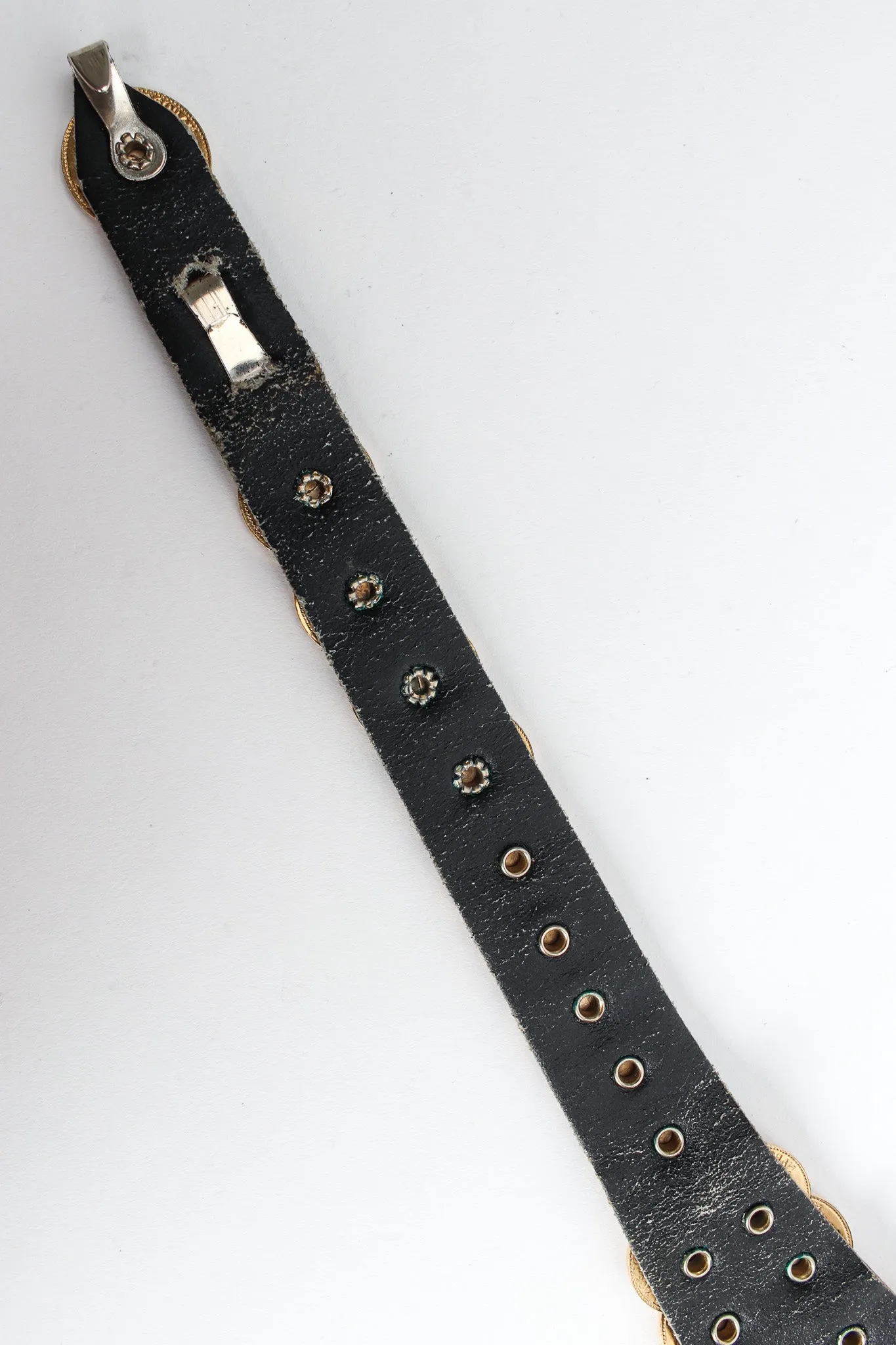 Gold Franc Leather Belt