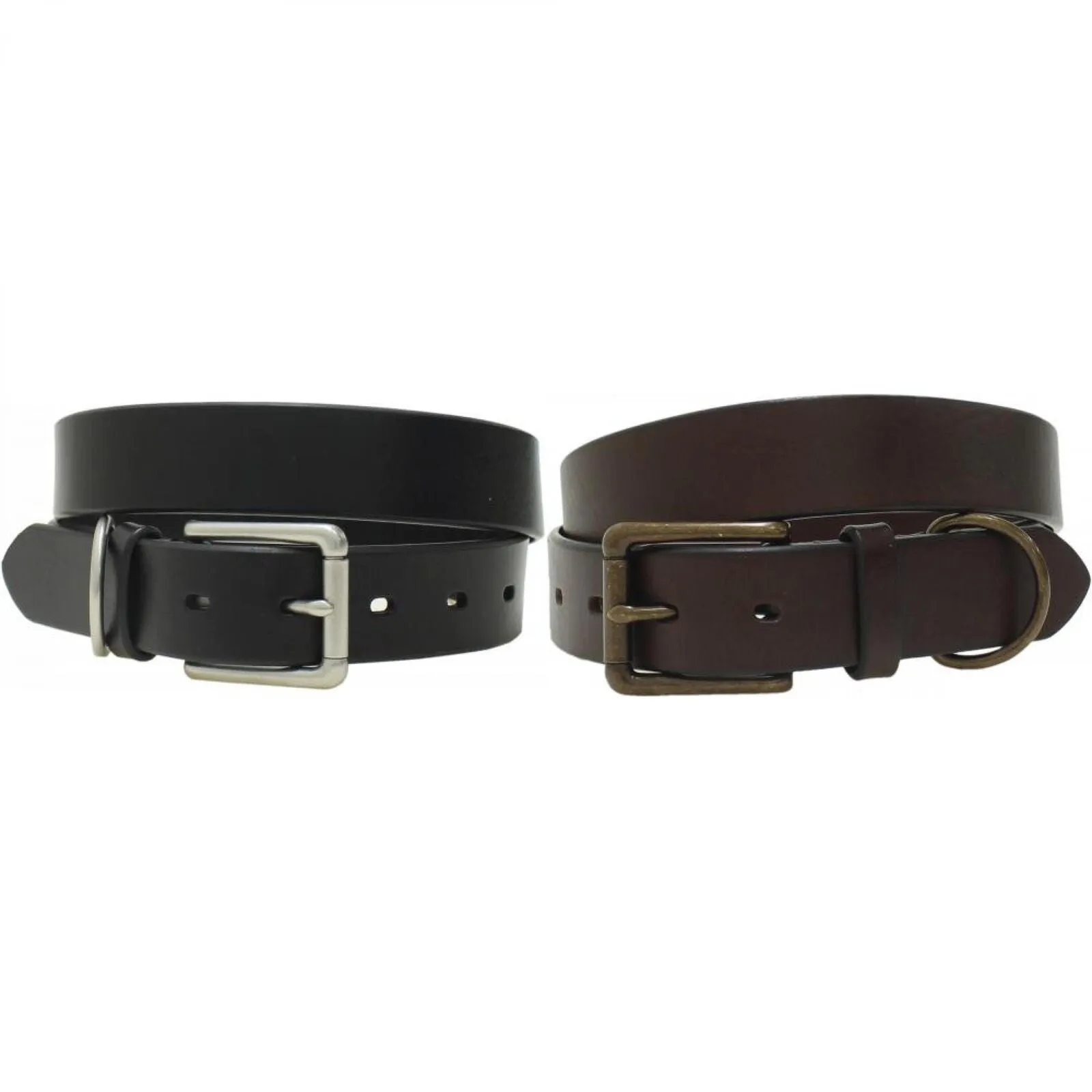 Goodfellow & Co. Men's 32mm Overbevel Leather D-Ring Belt
