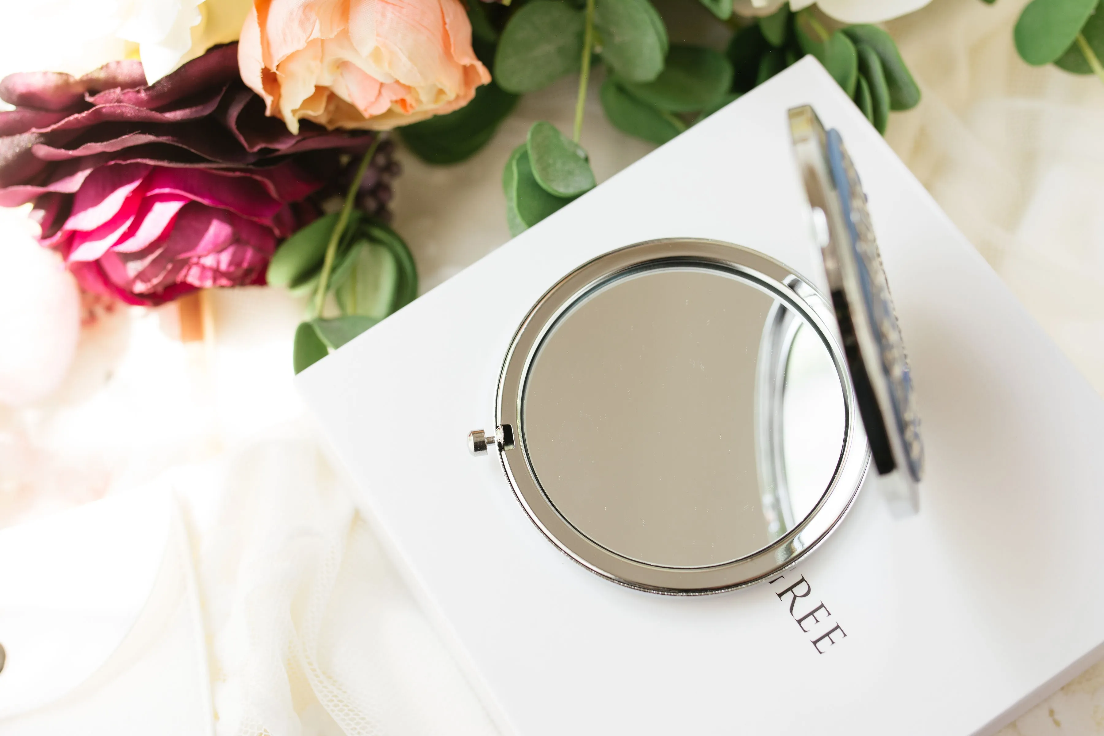 Grandmother and Granddaughter Compact Mirror