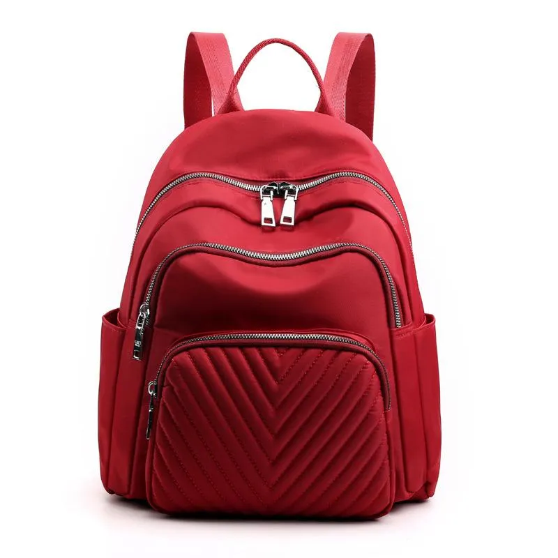 Great Simple Design Single Flat Top Handle All-Around Zip Fastening Backpack